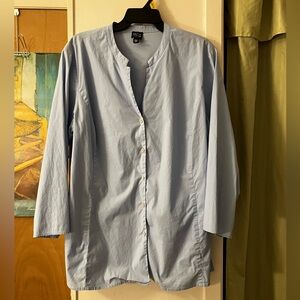 Eileen Fisher Poplin  Button Front Shirt